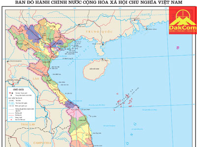 Bản đồ 34 tỉnh thành Việt Nam mới nhất 2025